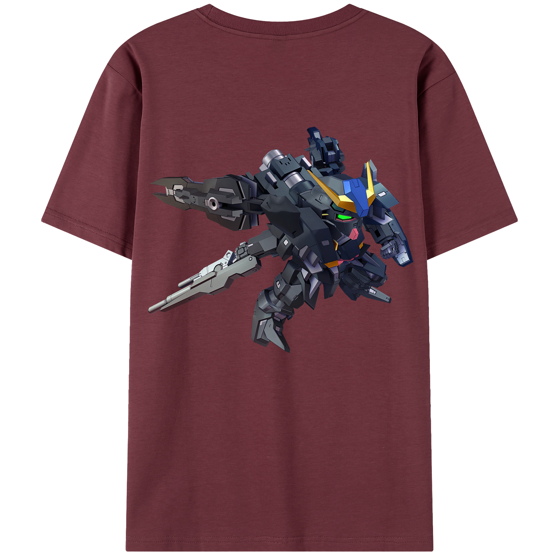（画像用） 機動戦士ガンダム Mobile Suit Gundam 綿100％半袖Tシャツ（背面プリント）